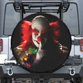 Halloween Smiling Clown Print Tire Cover