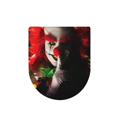 Halloween Smiling Clown Print Toilet Lid Cover