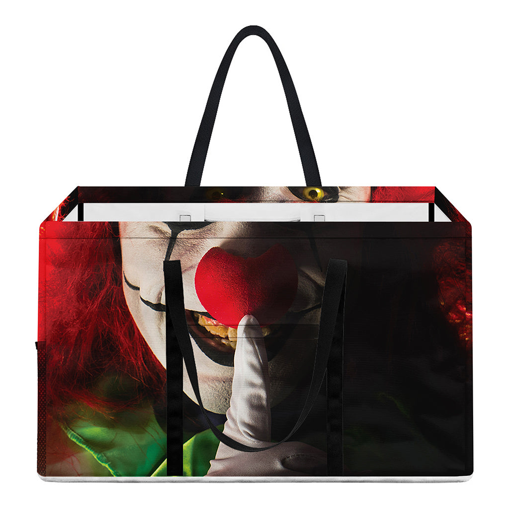 Halloween Smiling Clown Print Utility Tote Bag