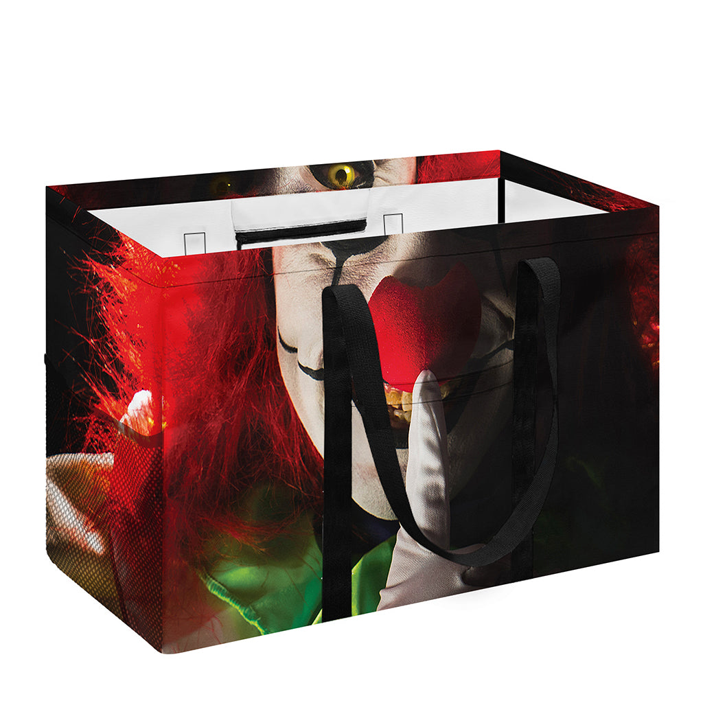 Halloween Smiling Clown Print Utility Tote Bag
