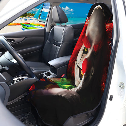 Halloween Smiling Clown Print Waterproof Car Seat Cover