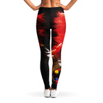Halloween Smiling Clown Print Women's Leggings