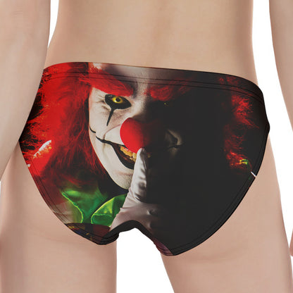 Halloween Smiling Clown Print Women's Panties
