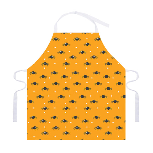 Halloween Spider Pattern Print Adjustable Apron
