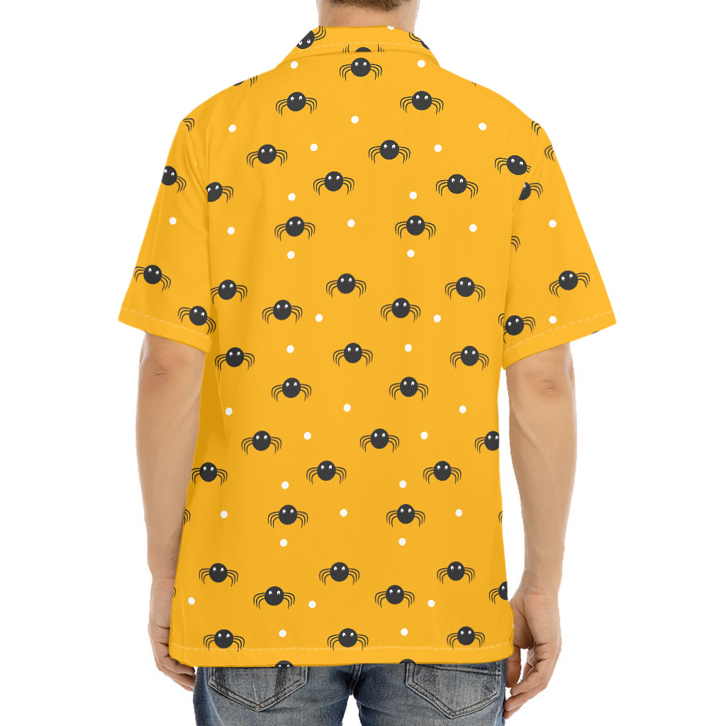Halloween Spider Pattern Print Aloha Shirt