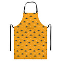 Halloween Spider Pattern Print Bib Apron With Pocket