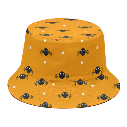 Halloween Spider Pattern Print Bucket Hat