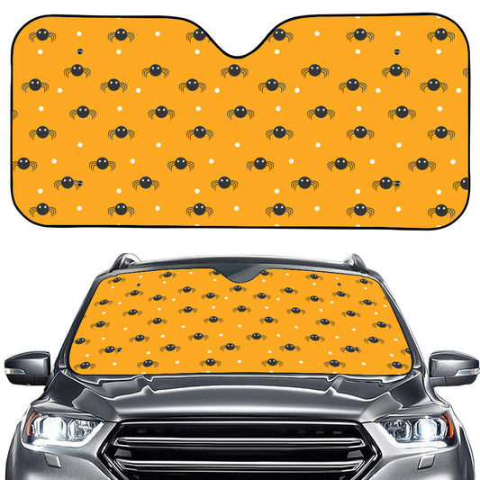 Halloween Spider Pattern Print Car Windshield Sun Shade