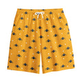 Halloween Spider Pattern Print Cotton Shorts