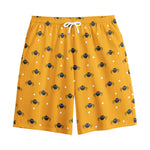 Halloween Spider Pattern Print Cotton Shorts