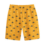 Halloween Spider Pattern Print Cotton Shorts