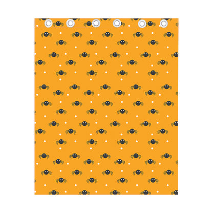 Halloween Spider Pattern Print Curtain