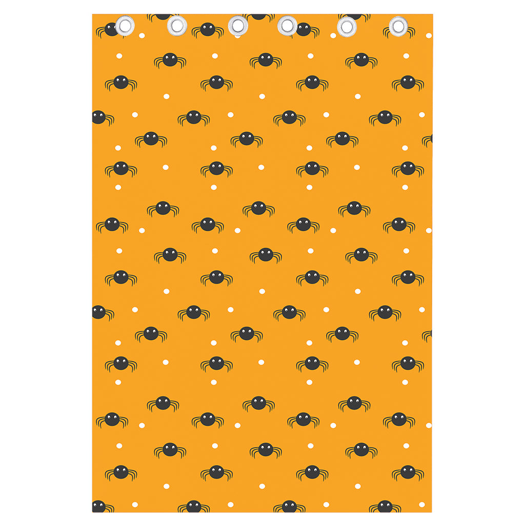 Halloween Spider Pattern Print Curtain