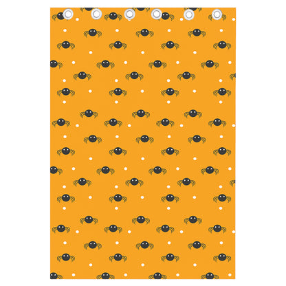Halloween Spider Pattern Print Curtain