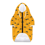 Halloween Spider Pattern Print Dog Zip Up Hoodie