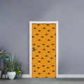 Halloween Spider Pattern Print Door Sticker