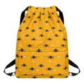 Halloween Spider Pattern Print Drawstring Backpack