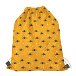 Halloween Spider Pattern Print Drawstring Bag