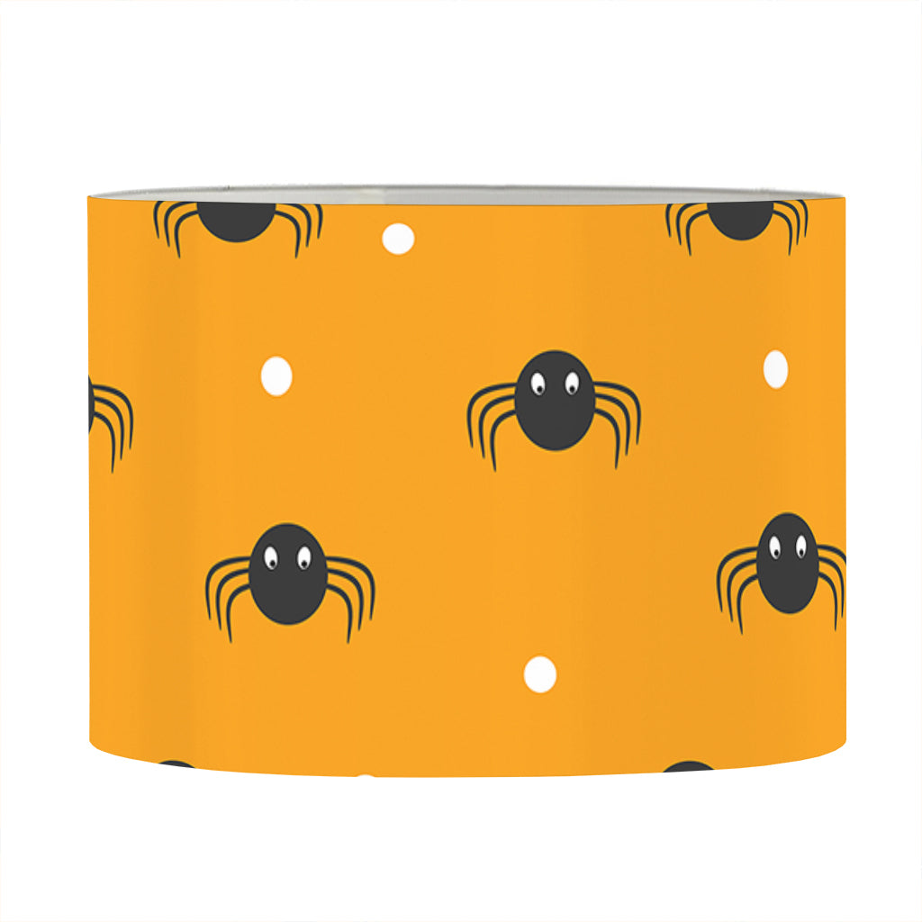 Halloween Spider Pattern Print Drum Lamp Shade