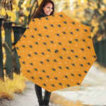 Halloween Spider Pattern Print Foldable Umbrella