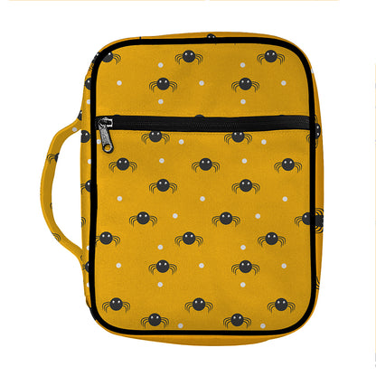 Halloween Spider Pattern Print Front Pocket Bible Bag