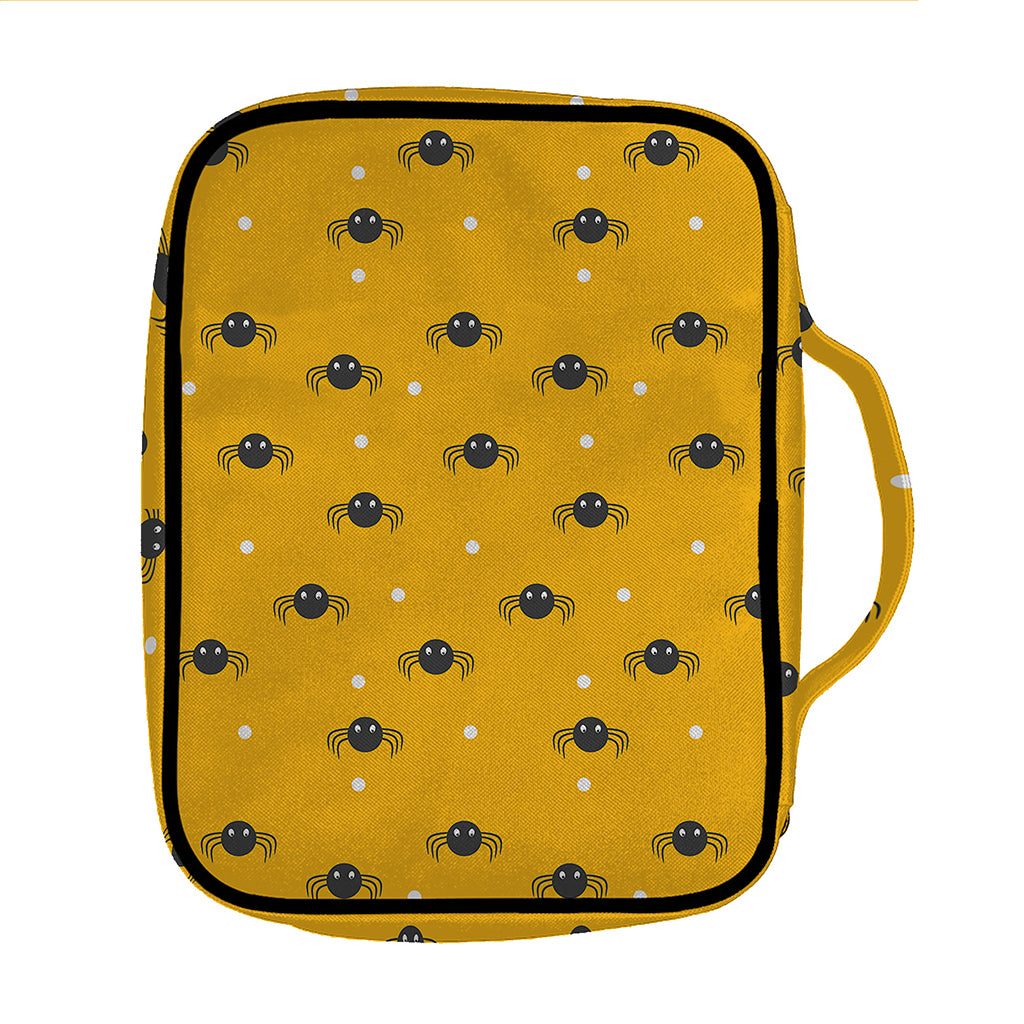 Halloween Spider Pattern Print Front Pocket Bible Bag