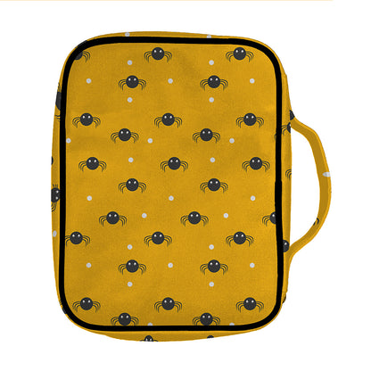 Halloween Spider Pattern Print Front Pocket Bible Bag
