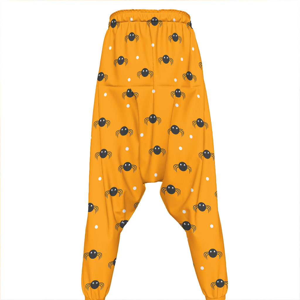 Halloween Spider Pattern Print Hammer Pants