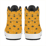 Halloween Spider Pattern Print High Top Leather Sneakers