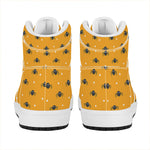 Halloween Spider Pattern Print High Top Leather Sneakers