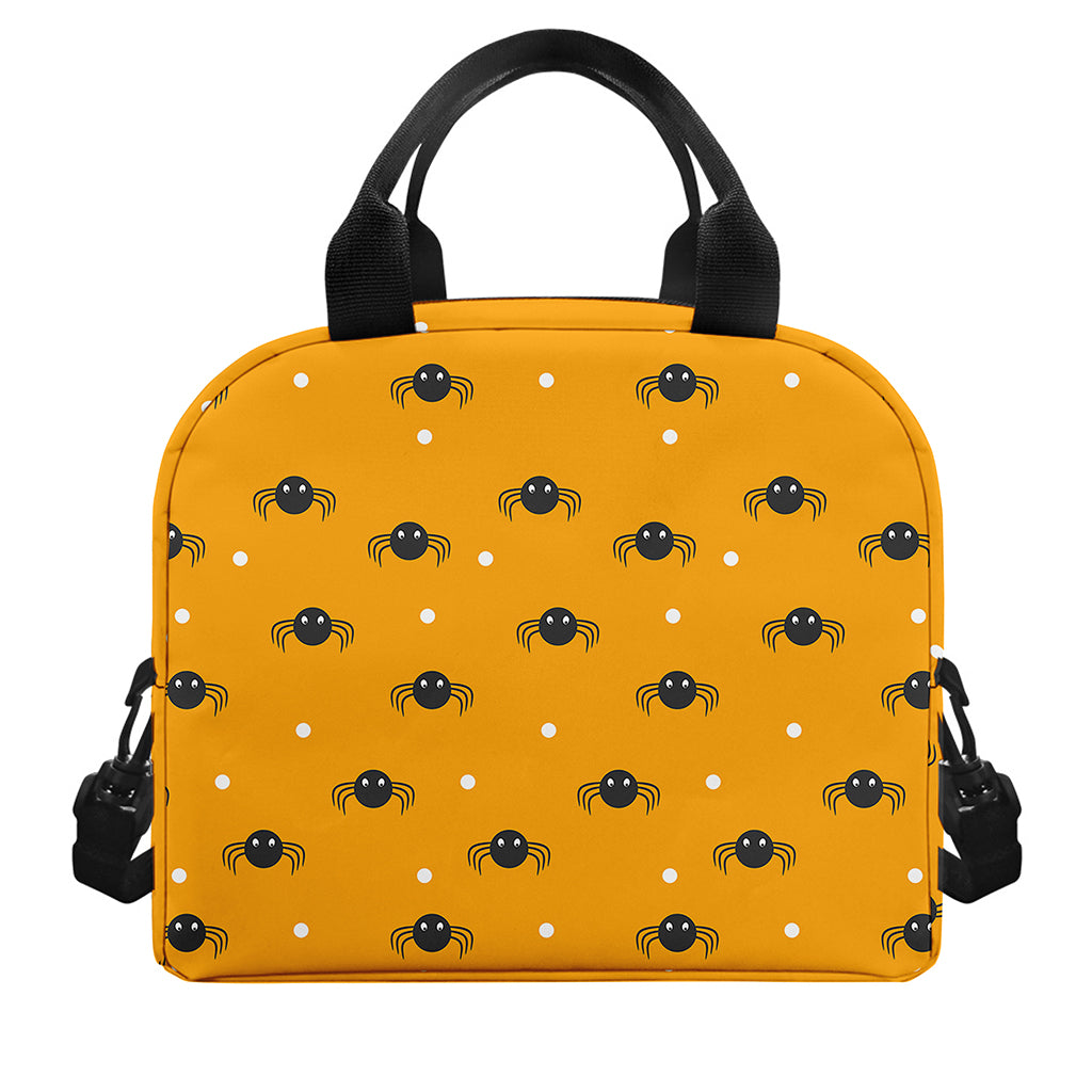 Halloween Spider Pattern Print Insulated Lunch Bag
