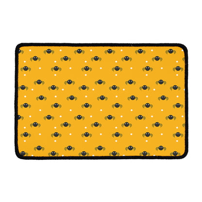 Halloween Spider Pattern Print Kitchen Mat