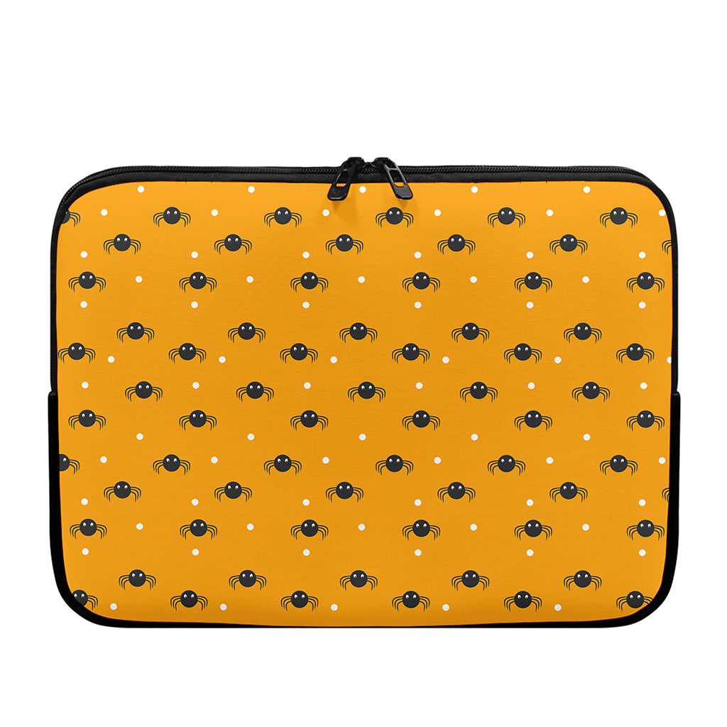 Halloween Spider Pattern Print Laptop Sleeve