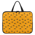 Halloween Spider Pattern Print Laptop Sleeve With Handle