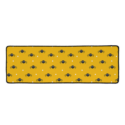 Halloween Spider Pattern Print Long Kitchen Mat