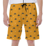Halloween Spider Pattern Print Men's Beach Shorts