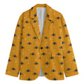 Halloween Spider Pattern Print Men's Blazer