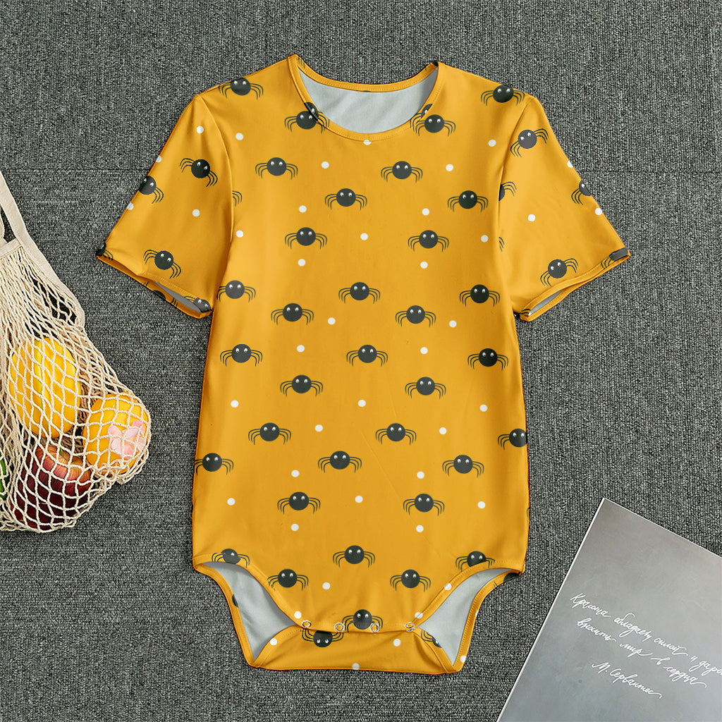 Halloween Spider Pattern Print Men's Bodysuit