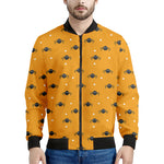 Halloween Spider Pattern Print Men's Bomber Jacket