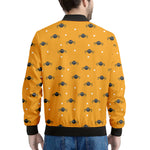 Halloween Spider Pattern Print Men's Bomber Jacket