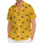 Halloween Spider Pattern Print Men's Deep V-Neck Shirt