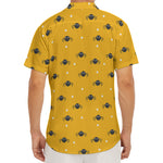 Halloween Spider Pattern Print Men's Deep V-Neck Shirt