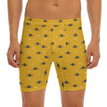 Halloween Spider Pattern Print Men's Long Boxer Briefs
