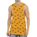 Halloween Spider Pattern Print Men's Muscle Tank Top