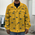 Halloween Spider Pattern Print Men's Shirt Jacket