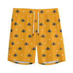Halloween Spider Pattern Print Men's Sports Shorts