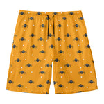 Halloween Spider Pattern Print Men's Swim Trunks