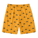 Halloween Spider Pattern Print Men's Swim Trunks