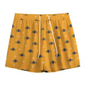 Halloween Spider Pattern Print Mesh Shorts