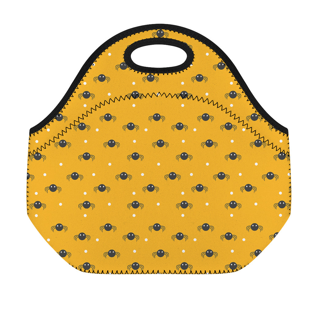 Halloween Spider Pattern Print Neoprene Lunch Bag